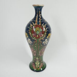 Royal Bonn Old Dutch Vase Porcelain 9" Germany Art Nouveau Handpainted Floral